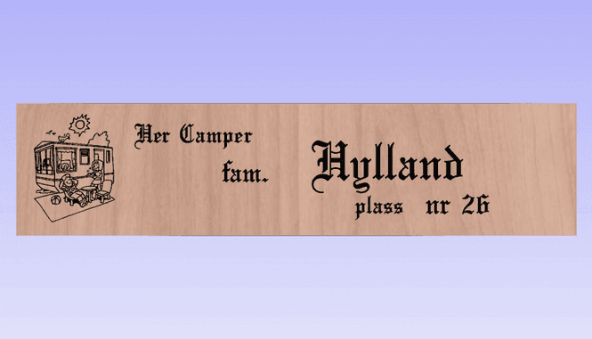 Hovedbilde 9051 C Camping skilt